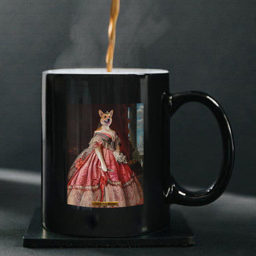 Personalized Dog Gift Idea - Royal Dog's Portrait 65 For Dog Lovers - Black Mug